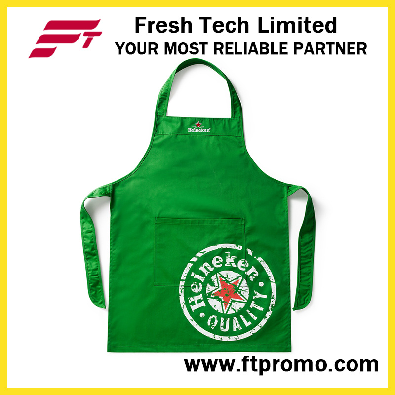 100% Polyester/Cotton High Quality Custom Printed Promotional Kitchen Bib Apron