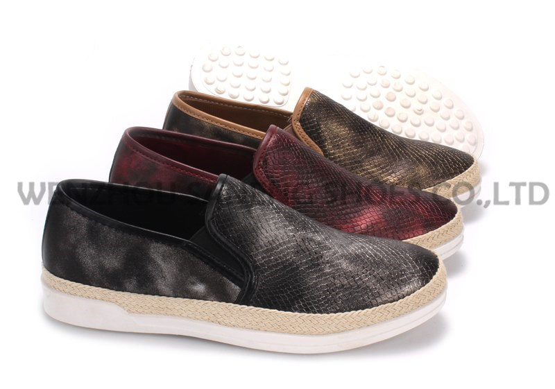 Women's Shoes Leisure PU Shoes with Rope Outsole Snc-55001