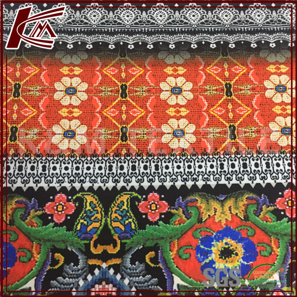 95% Polyester 5% Spandex Printed Elastic Polyester Spandex Fabric