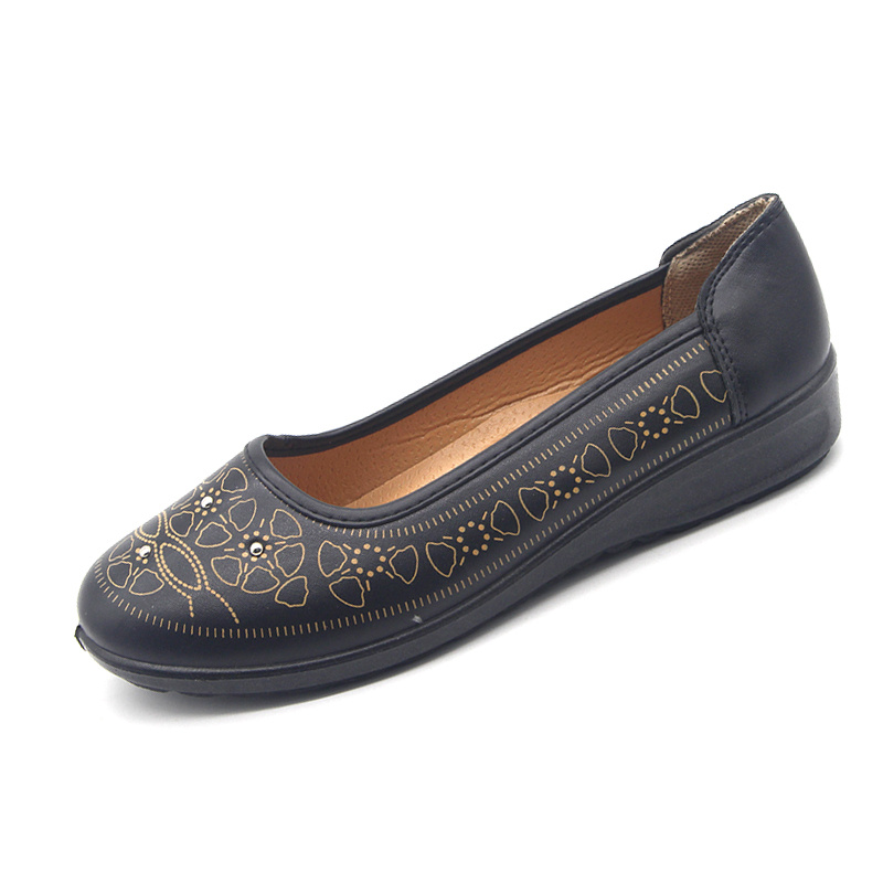 PU Upper Injection Shoes with Spangle for Women
