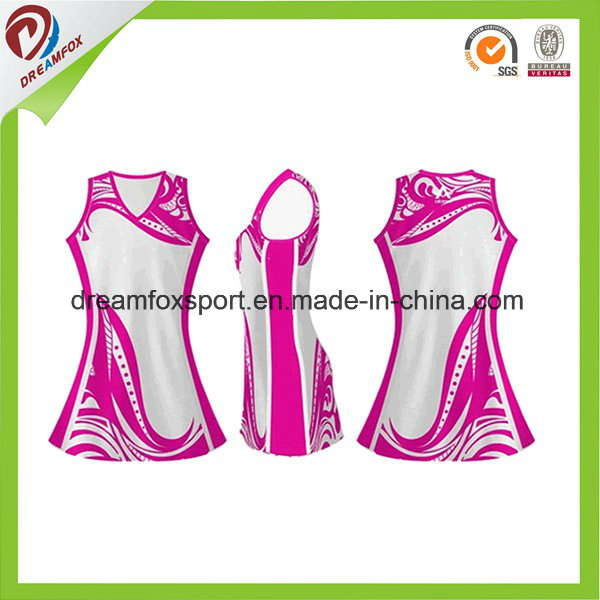 High Quality Girls Netball Skirts Customied Sublimation Netball Jersey
