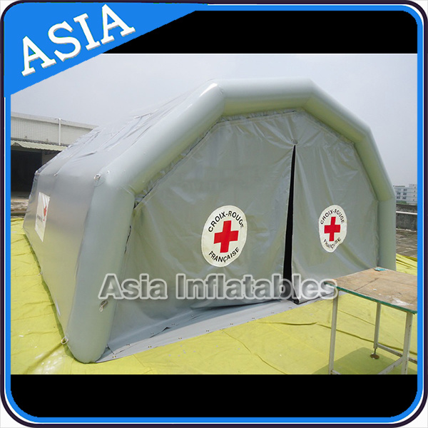 Strong PVC Material High Quality Inflatable Hospital Medical Tent, Giant Fire Escape Inflatable Military Tent