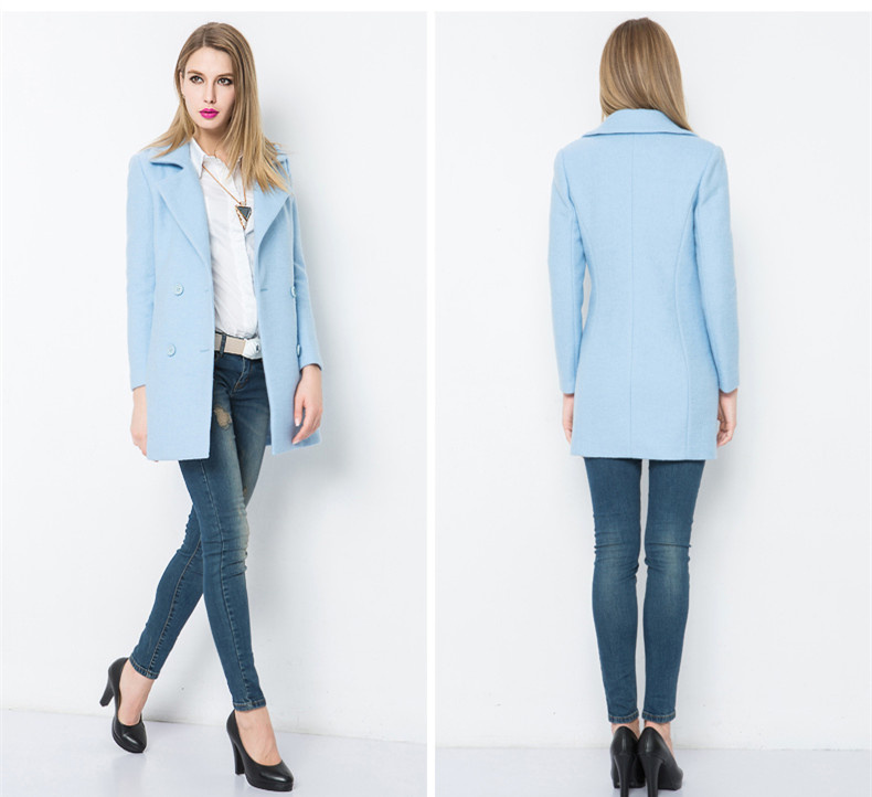 New Style Ladies Long Coat Design Brand Name Coats