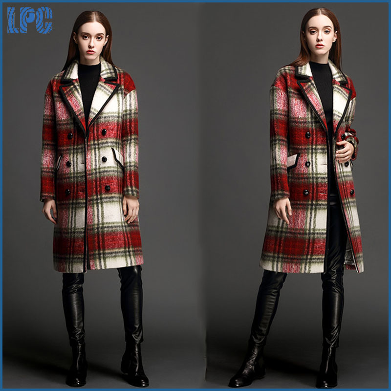 Classic Brand Lattice Wool Thickness Outer Wear
