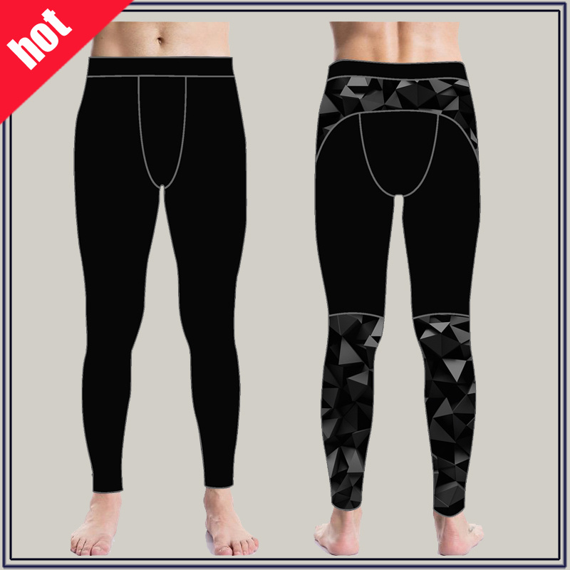 2017spandex Athlete Running Gym Leggings Men Tight Pants