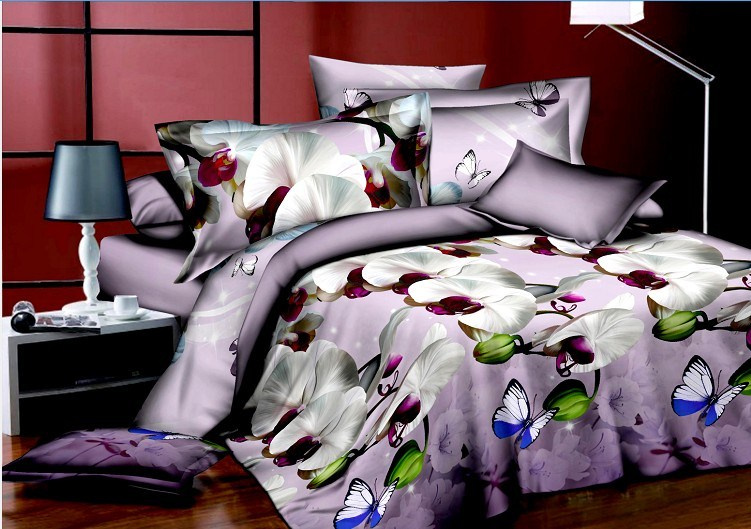 2016 Lovely Reactive Printed 3D Bedding Set