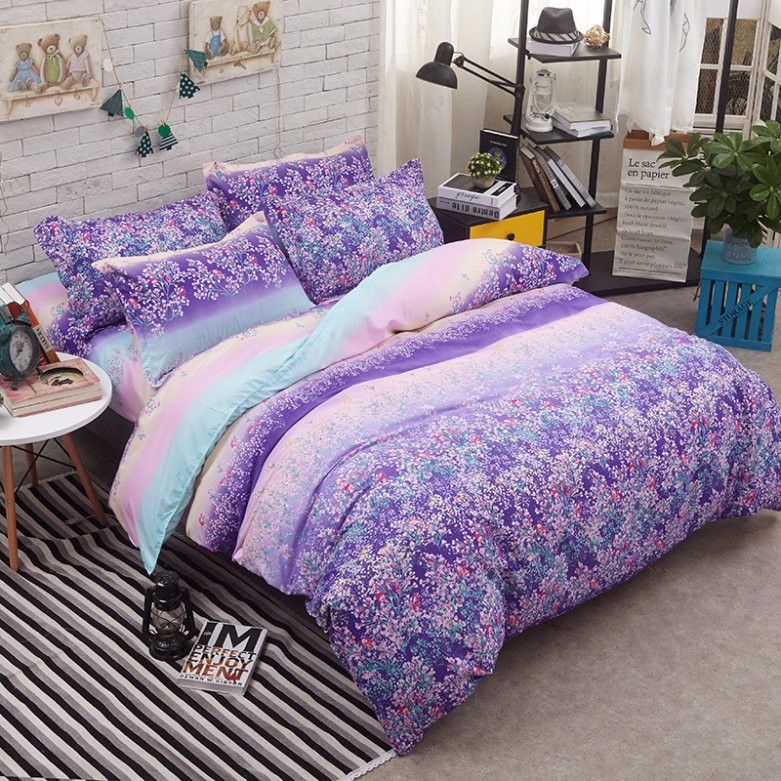 Cheap Disperse Print Polyester Home Textile Bedding Set
