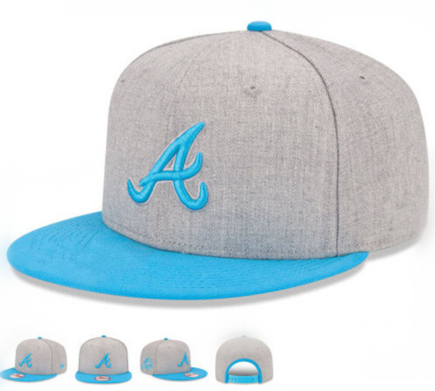 Gray Grown Hip-Hop Snapback Cap with 3D Embroidery