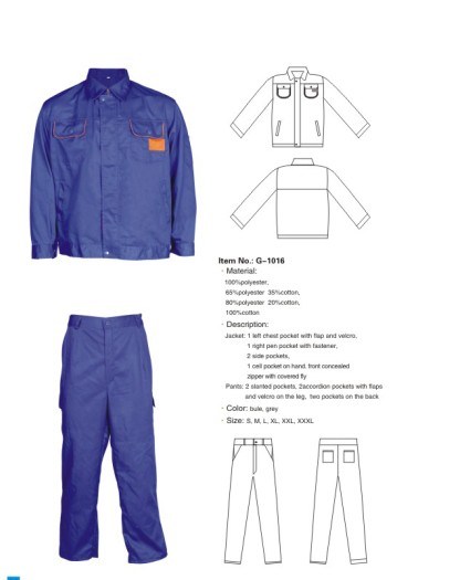 European Mechanic Workwear Protective Safety Overall