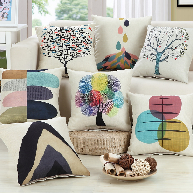 Decorative Throw Pillow Case Top Quality Printed Back Cushion Cover