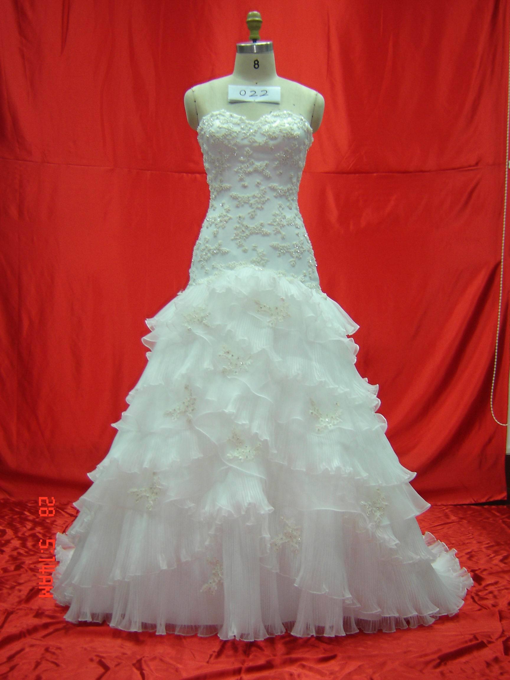 Lace Beaded Real Sample Bridal Wedding Dresses Rwd003