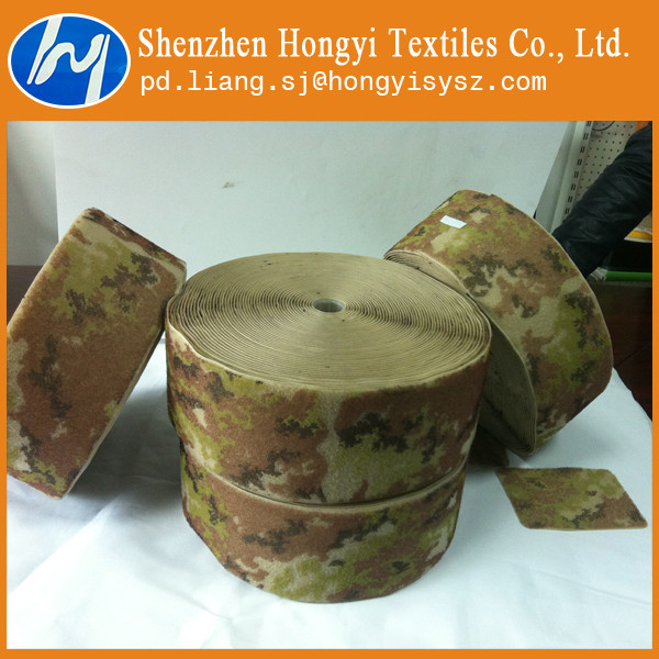 Military Uniform Camouflage Nylon Hook and Loop Tape