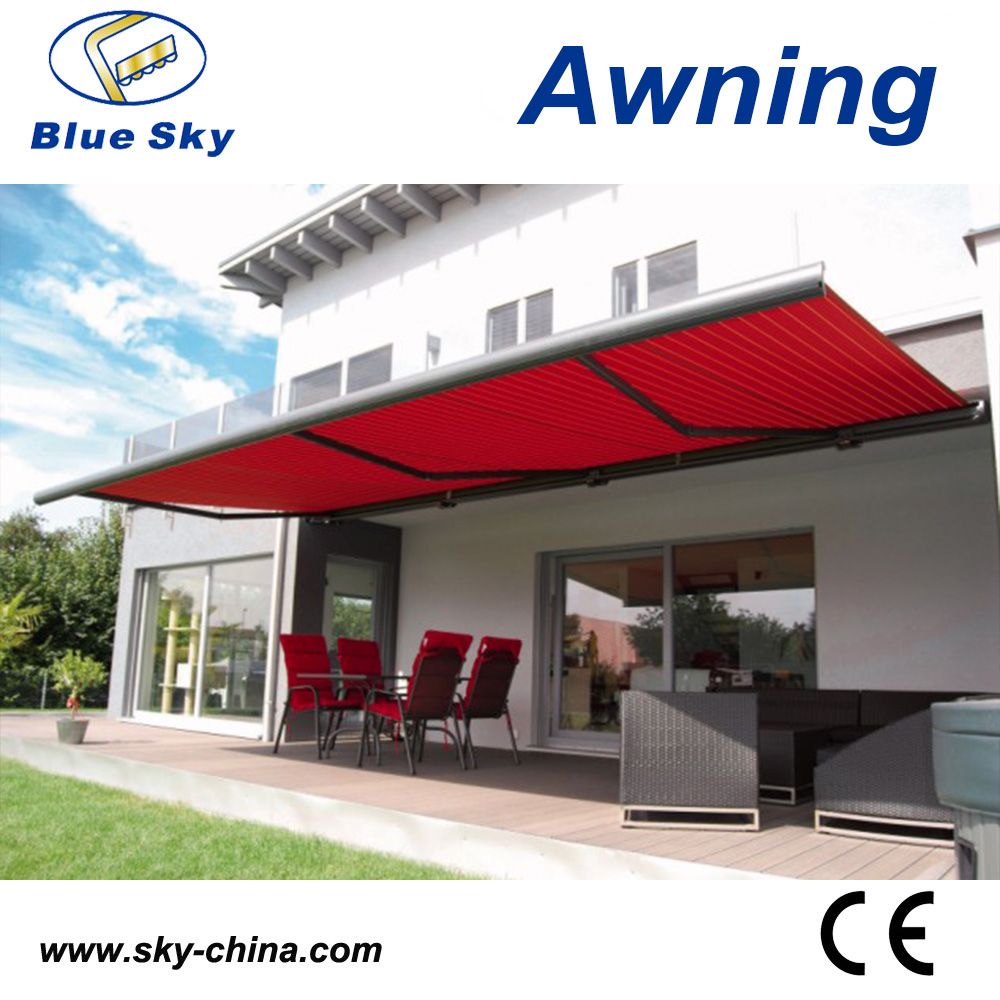 Outdoor Motorized Polyester Folding Retractable Awning B4100