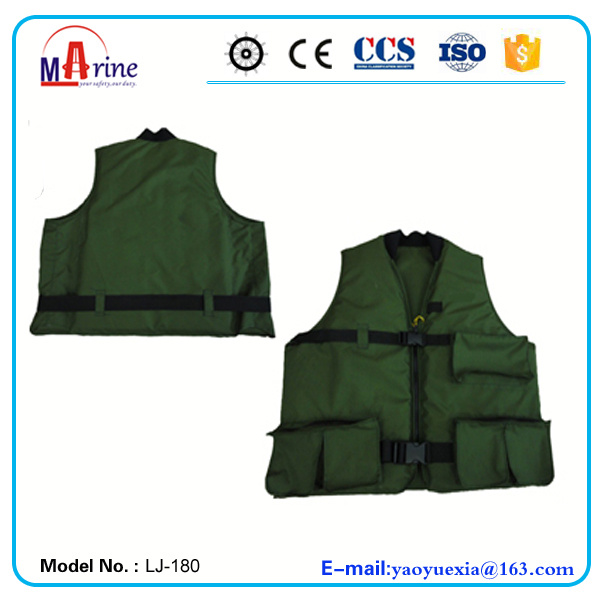 Green Color Multiple Function Professional Fishing or Hunting Life Jacket