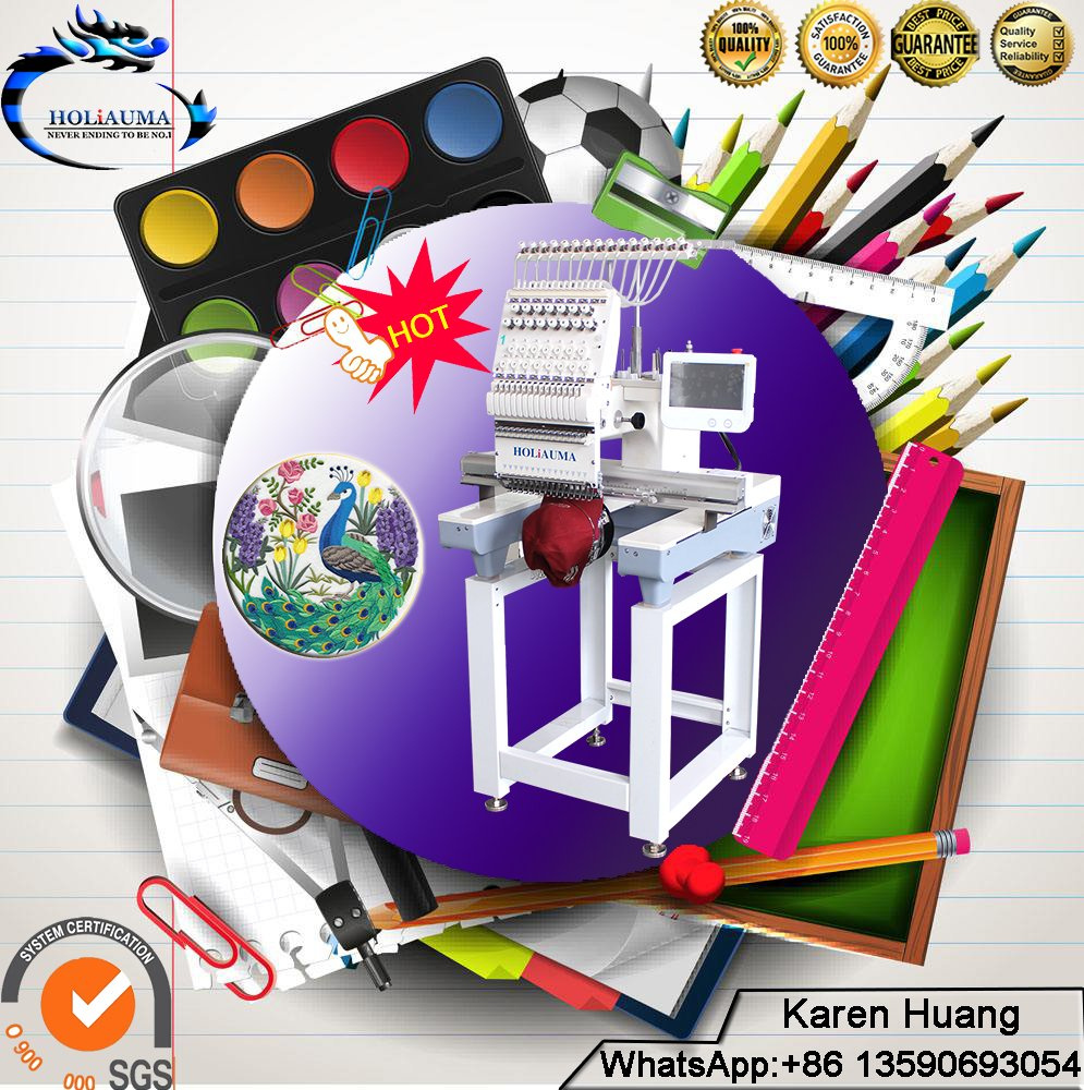 Hot-Selling Single Head Computerized Embroidery Machine for Garment/Cap