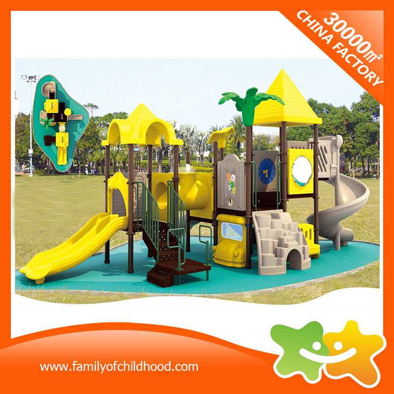 Funny Open-Air Interaction Play Equipment Curving Slide for Children