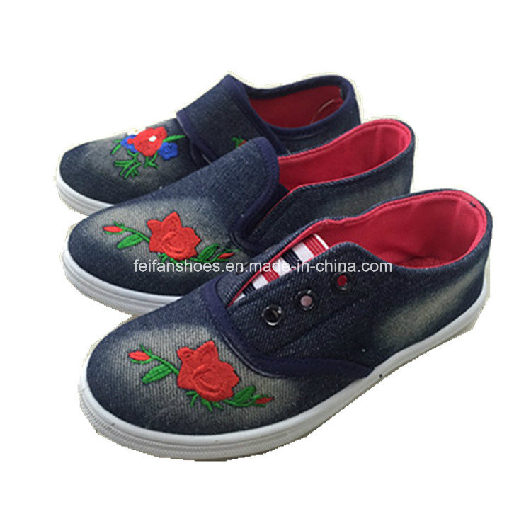 Hotsale Children Canvas Injection Shoes Casual Footwear Shoes (ZL1219-7)