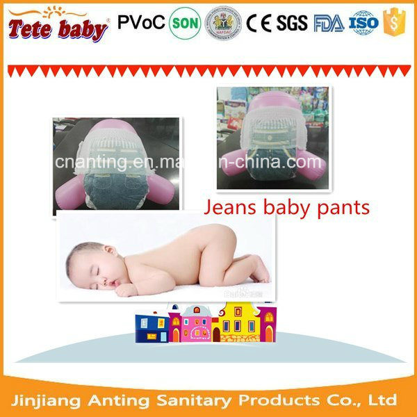 Jeans Top Quality Competitive Price Disposable Baby Diaper/Baby Pants