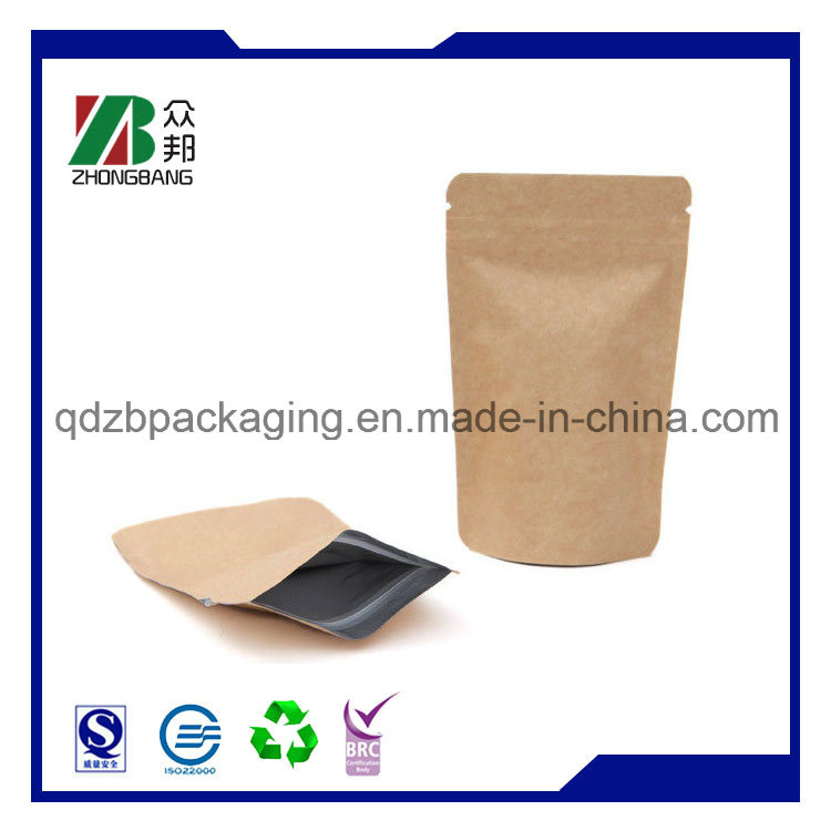 Stand up Kraft Paper Bag with Ziplock