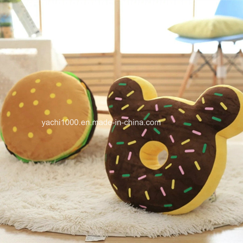 Stuffed Cartoon Hamburger Sofa Pillow