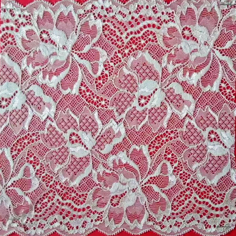 Elastic Flower Allover Bridal Lace Fabric Net Stretch Lace Wholesale