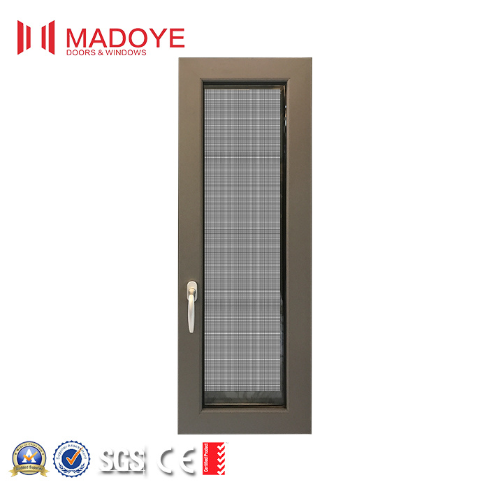 European Style Special Design Metal Window with Mosquito Net