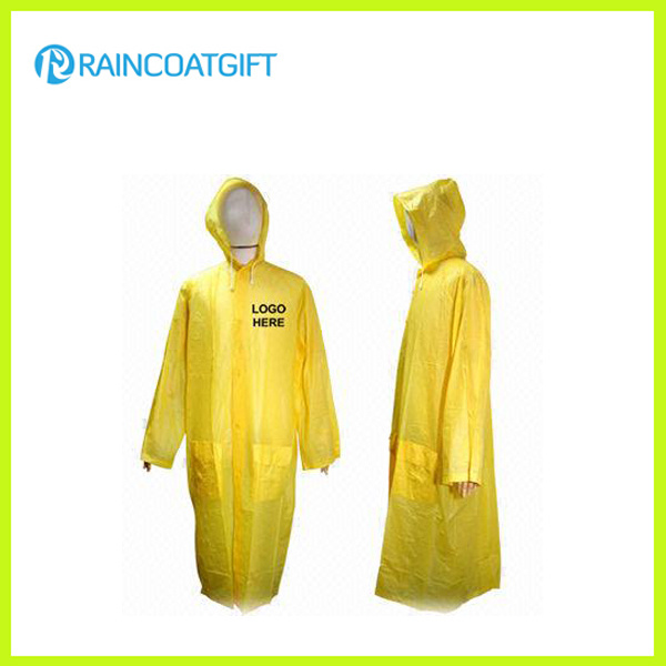 Custom Logo Printed PVC Rain Jacket (Rvc-009A)