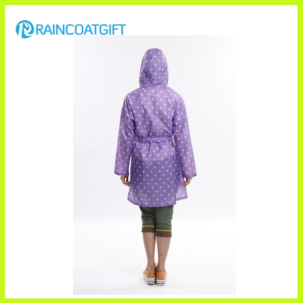 Waterproof Women's PVC Rain Jacket Rvc-032A