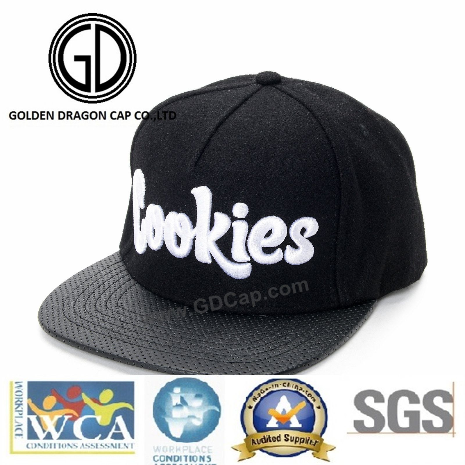 2017 Cool New Style Era Flat Hip-Hop Baseball Hat Snapback Cap with 3D Embroidery
