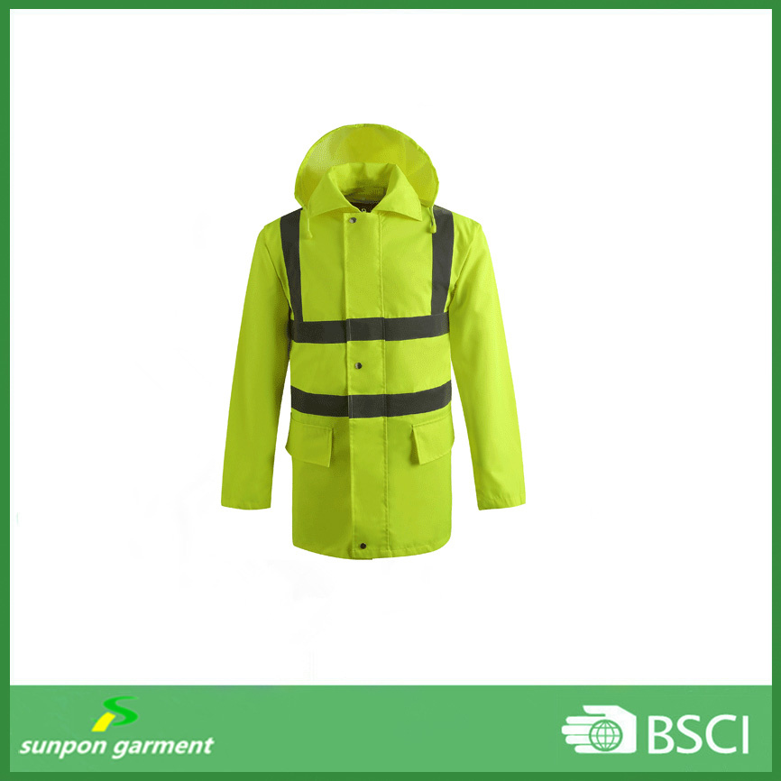 High Visibility Yellow Warming Work Uniform Reflective Safety Jacket