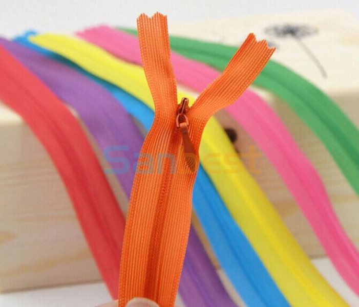 Durable Teeth and Tape Concealed Zippers for Clothes