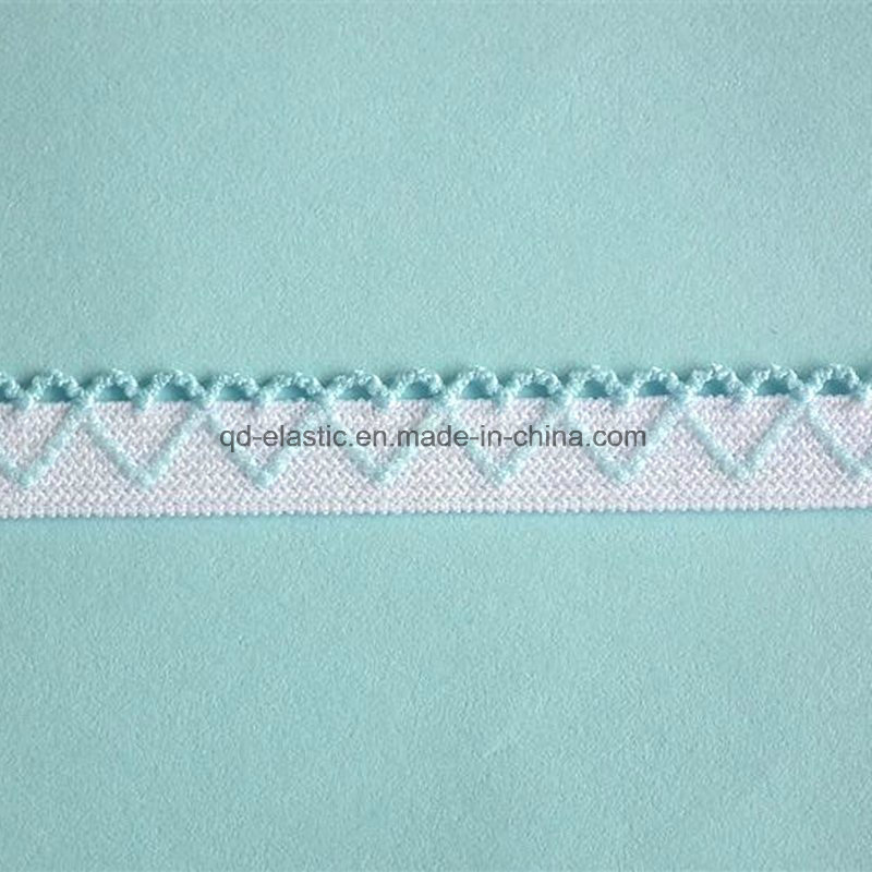 10mm Double Color Fancy Design Crochet Knitted Loop Elastic
