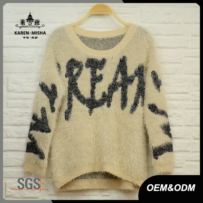 Women Oversize Letters knitted Clothes