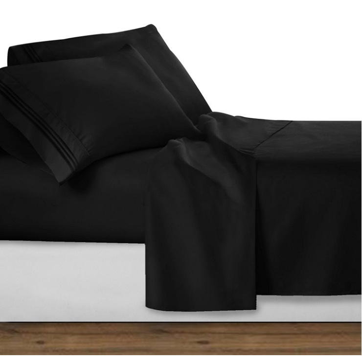 Amazon Hot Selling 4 Pieces Home Bedding Sheet Set