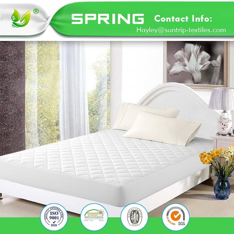 China Supplier Coolmax Bed Bug Proof Fitted Style White Mattress Cover Protector