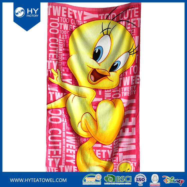 Velour Reactive Printed Custom Promotional Beach Towel