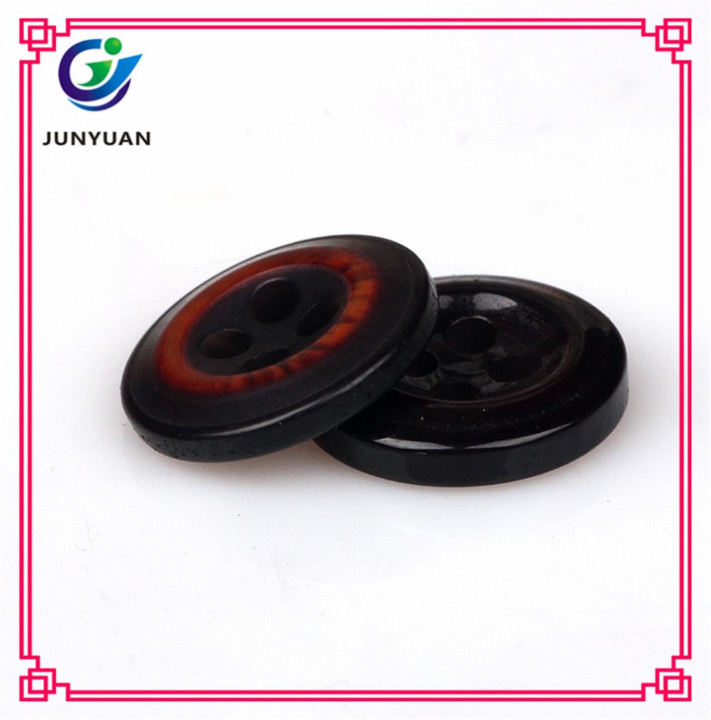 Garment Button 4holes Overcoat Button Imitation Wooden Button