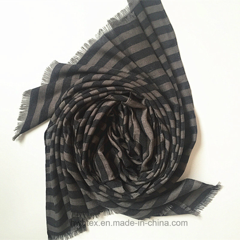 2017 Color Interowven Fashion Striped Viscose Scarf (HW 25)