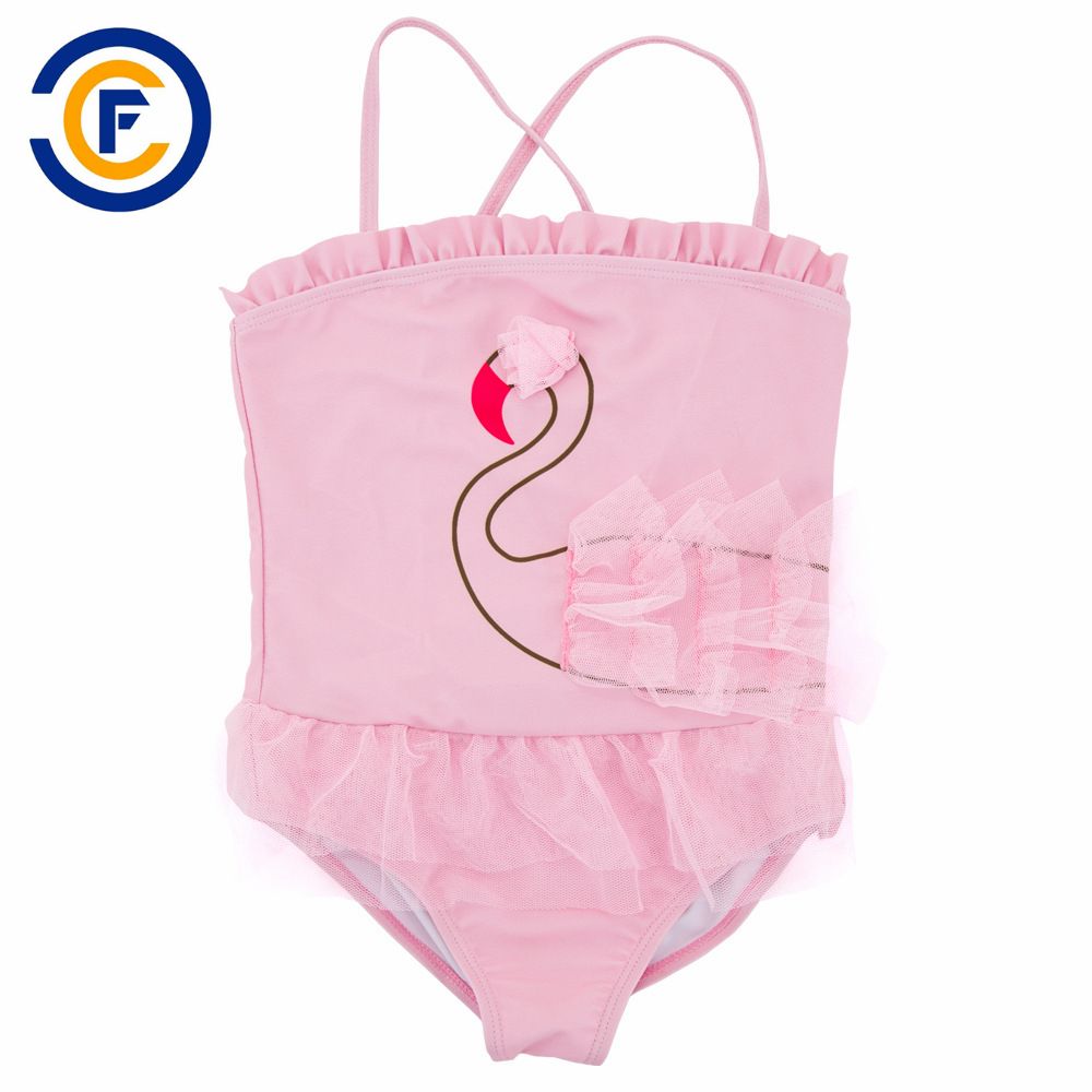 New Design Cartoon Print Girl Swimwear with Oeko-Tex