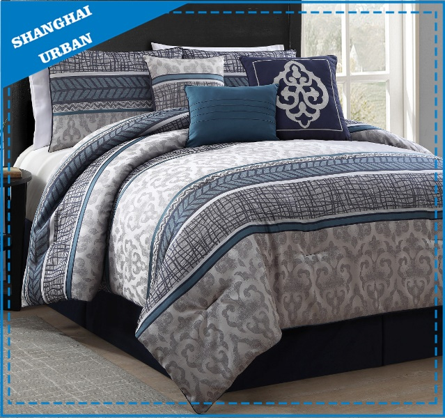 6 Piece Vintage Design Polyester Comforter Bedding Set