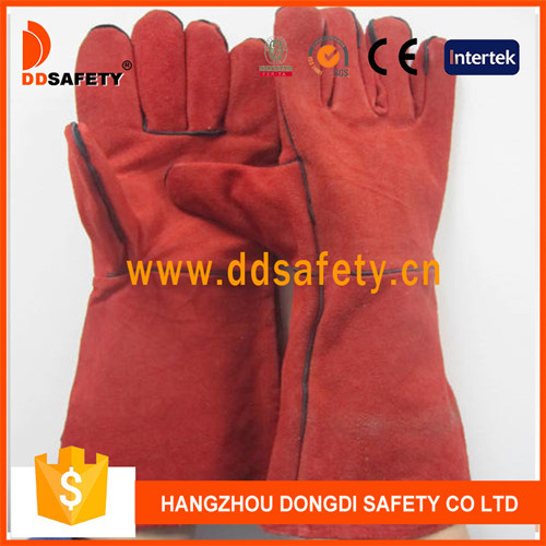 Ddsafety 2017 Red Cow Split Welding Gloves