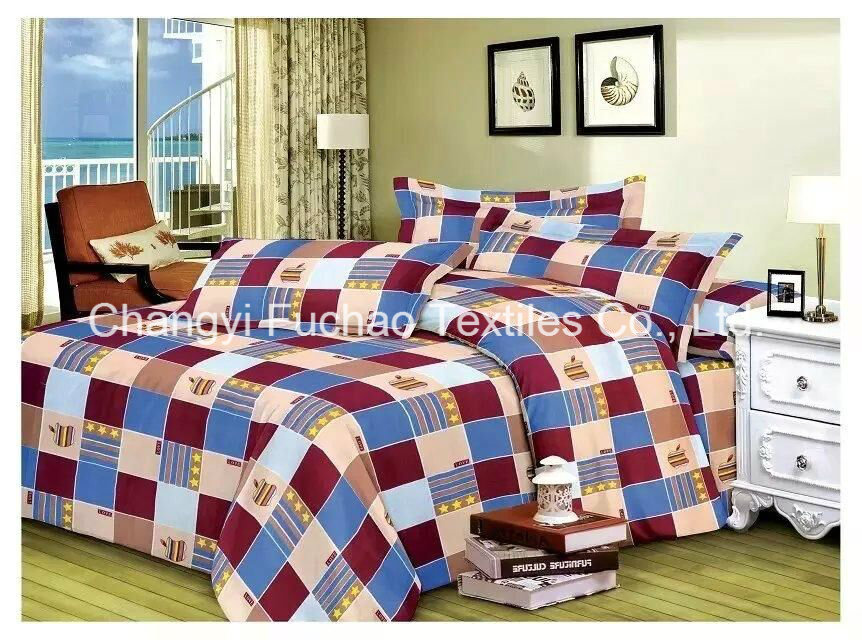 Reactive Printing Comfortable Poly/Cotton Bedding Set