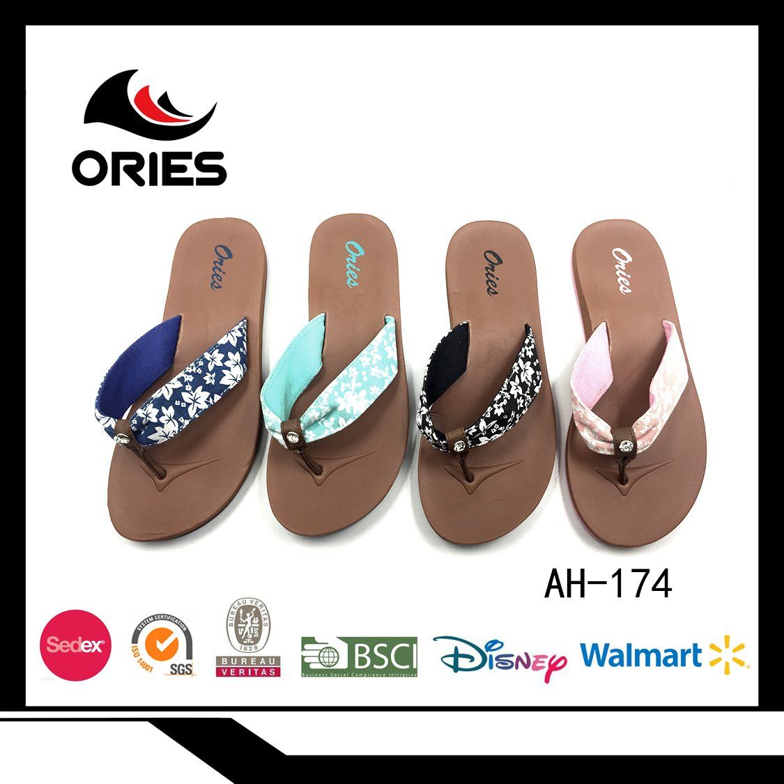 Simple Fabric Upper EVA Material Utility Outdoor Beach Anti-Slip Summer Slipper Flip Flop
