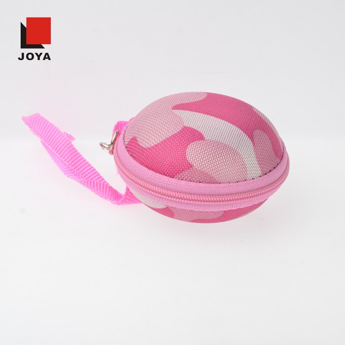 Promotion Gift Colorful Round Shape Mini Zipper Packing EVA Case