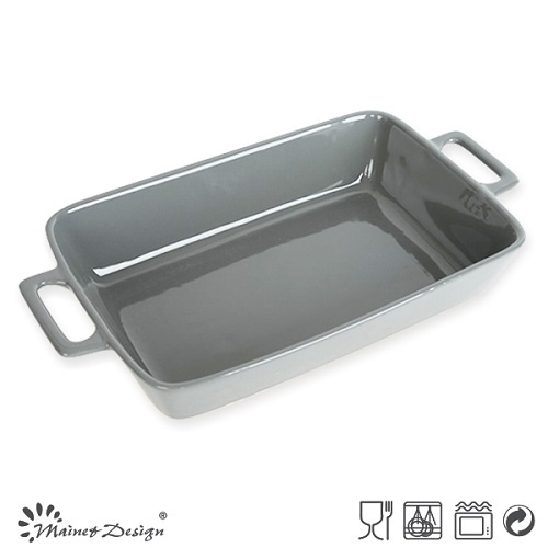 38.5cm Ceramic Baking Dish with Two Handles
