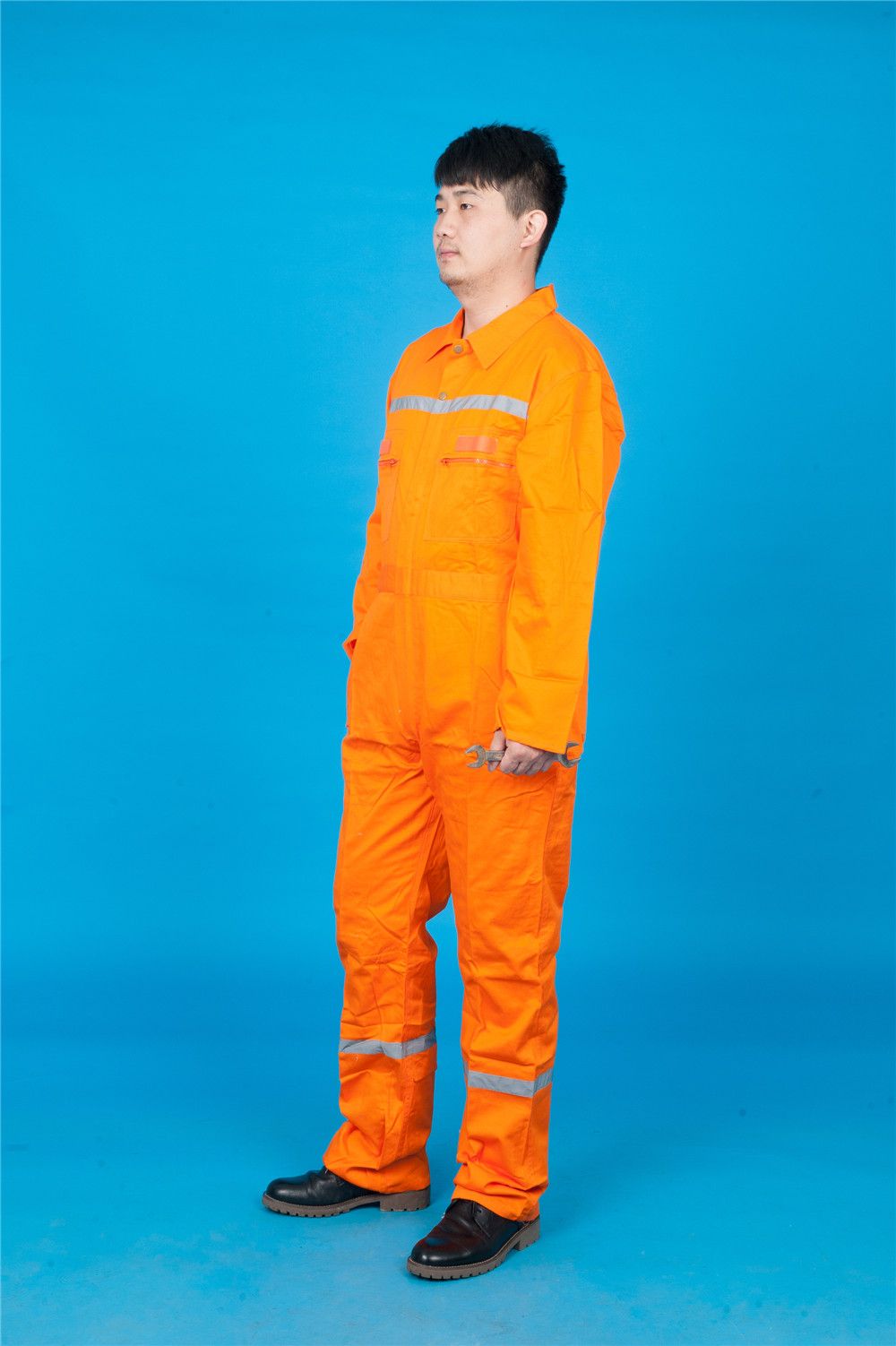 65% Polyester 35%Cotton High Quality Safety Long Sleeve Workwear with Reflective (BLY1017)