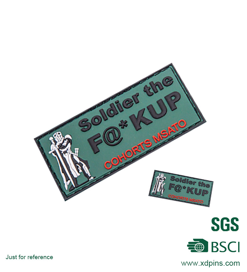2016 Custom Design Rubber Badge for Promotion Gifts