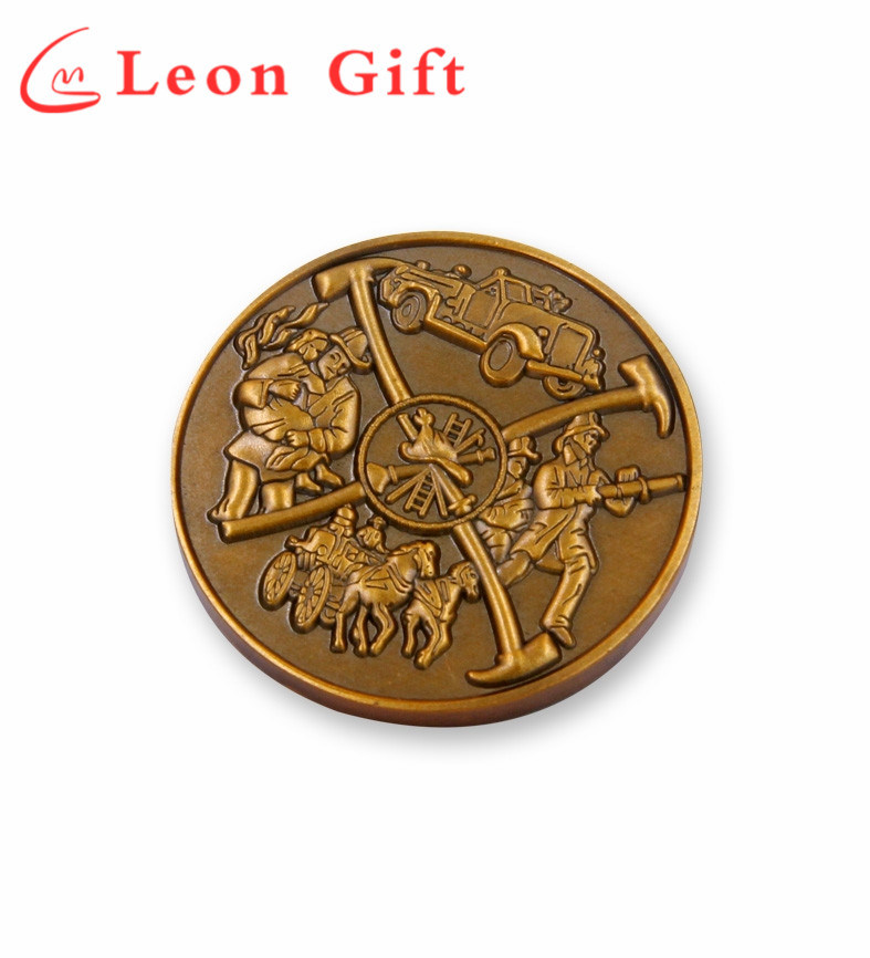 Customized 3D Metal Antique Gold Military Challenge Souvenir Coins