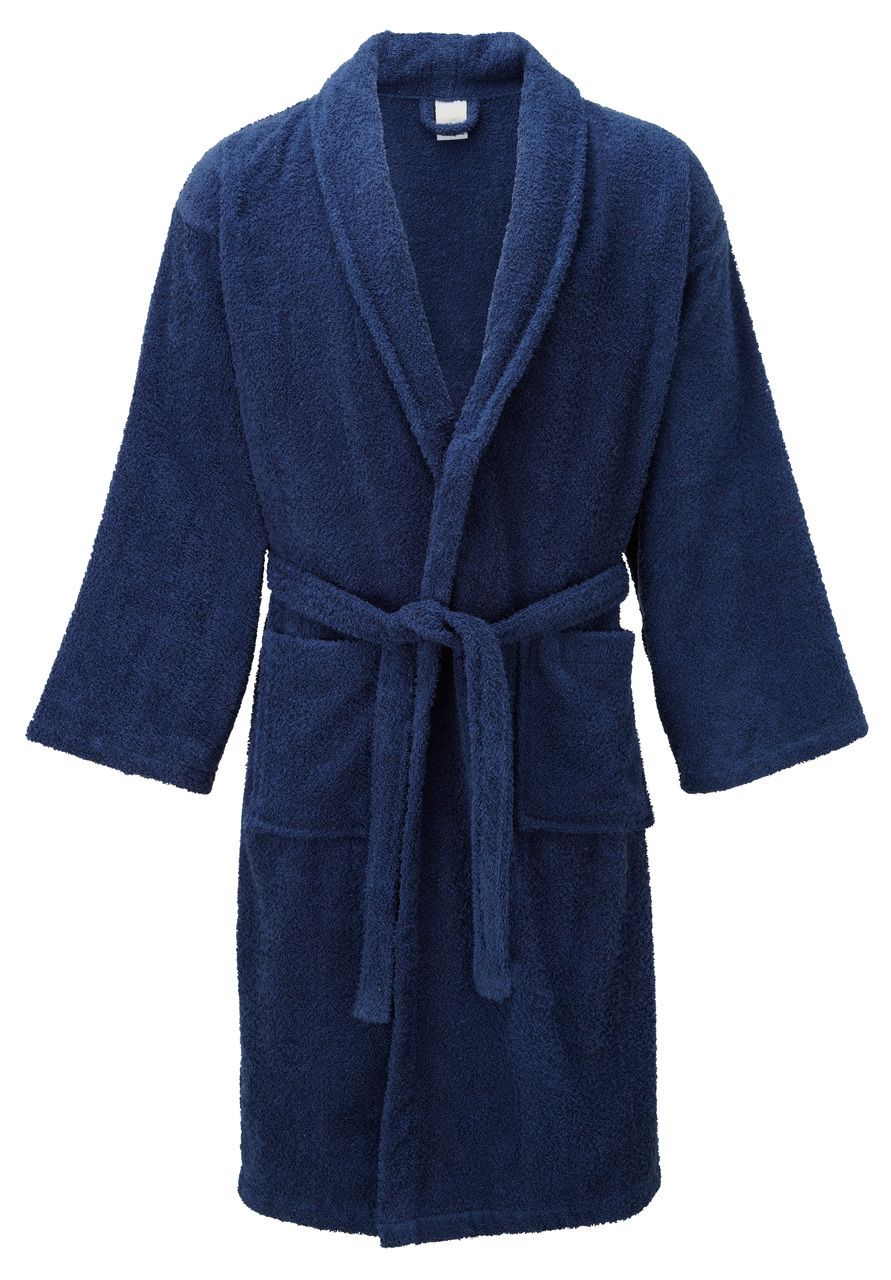 Navy Blue Terry Towelling Dressing Gowns Supply