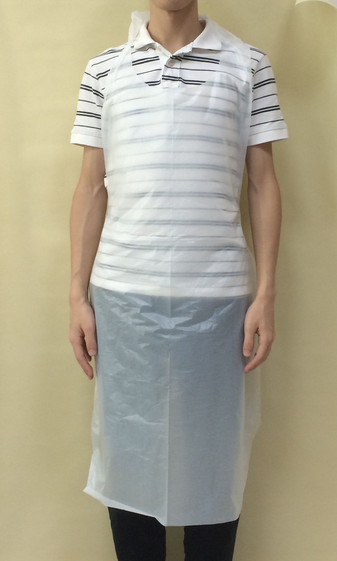 Good Qualith Plstic PE Apron with Header